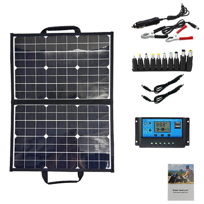 40W Monokristall Foldbares Solarmodul 18V Notfall Ladegerät - Hobbyfy