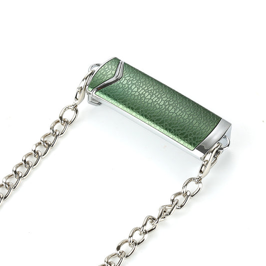 Modekette Universal Crossbody Handyhalter Clip Abnehmbar Silbergrün - Hobbyfy