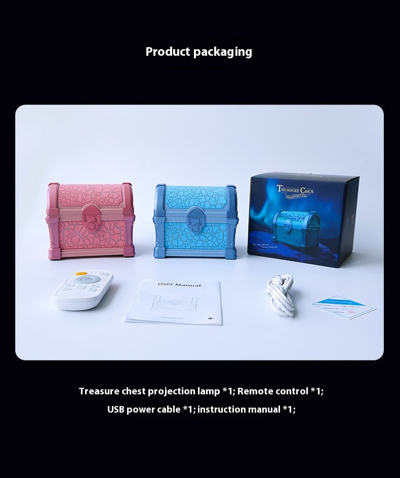 Treasure Chest Sternenhimmel Nachtlampe Kompakt Projektor