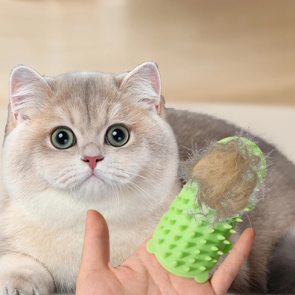 Katzenpflege Pro Katzenhaarentfernung Massagekamm Selbstreinigend - Hobbyfy