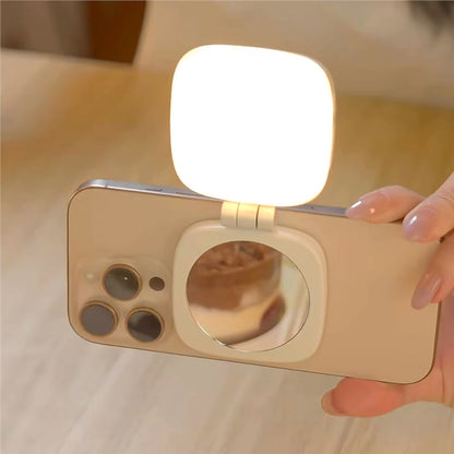 LuminaStream Kompakte Smartphone Beleuchtung Magnet Saugnapf Halterung - Hobbyfy