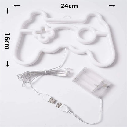 Neon Nachtlicht Batteriebox Und USB Licht Für Innenräume - Hobbyfy