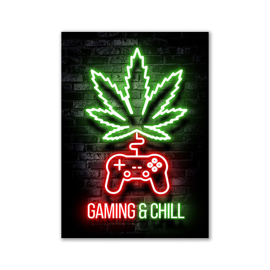 Neon Canvas Gaming Matte
