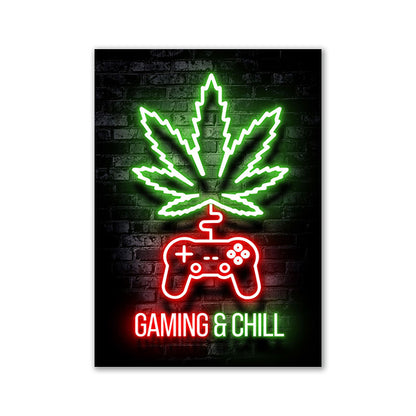 Neon Canvas Gaming Matte