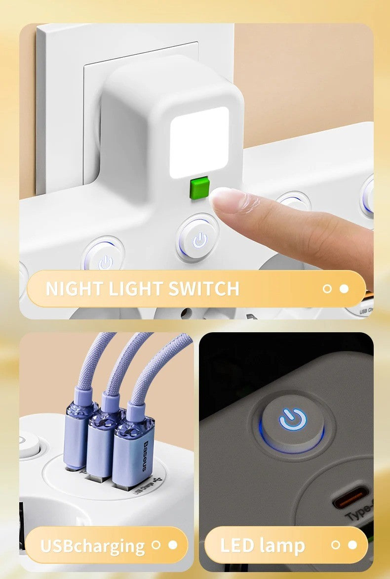 Vierfach EU Steckdosenleiste Mit USB Port Kompakt Und Sicher - Hobbyfy