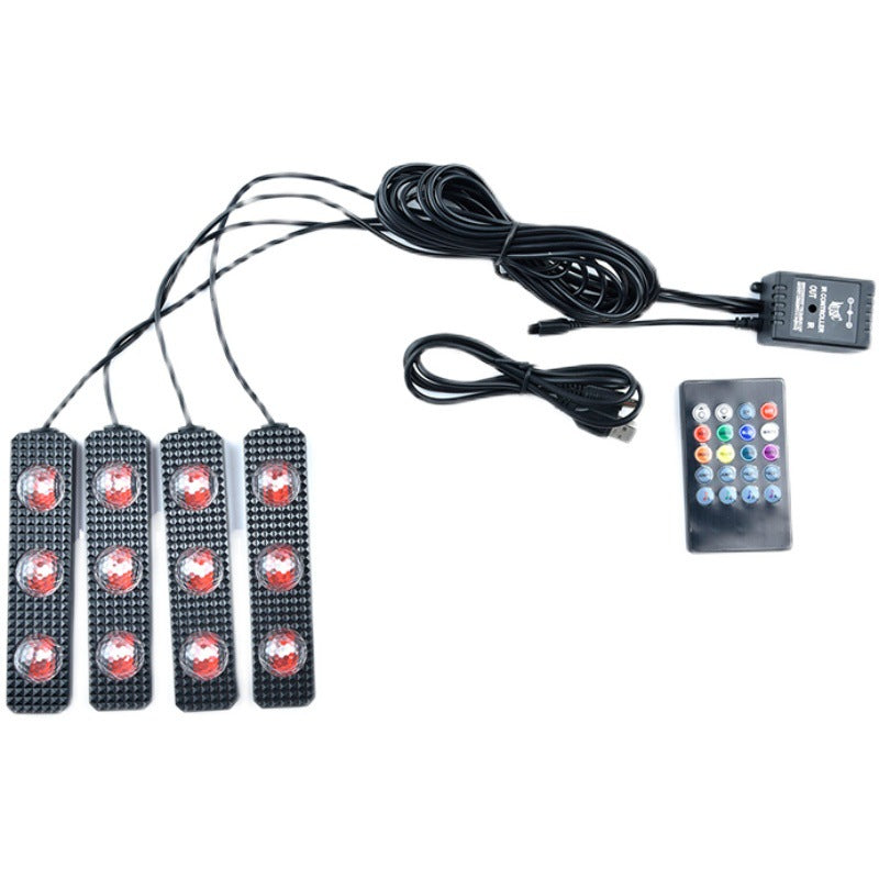 LED Kabellos Sternen-Fußraum Für Auto - Hobbyfy