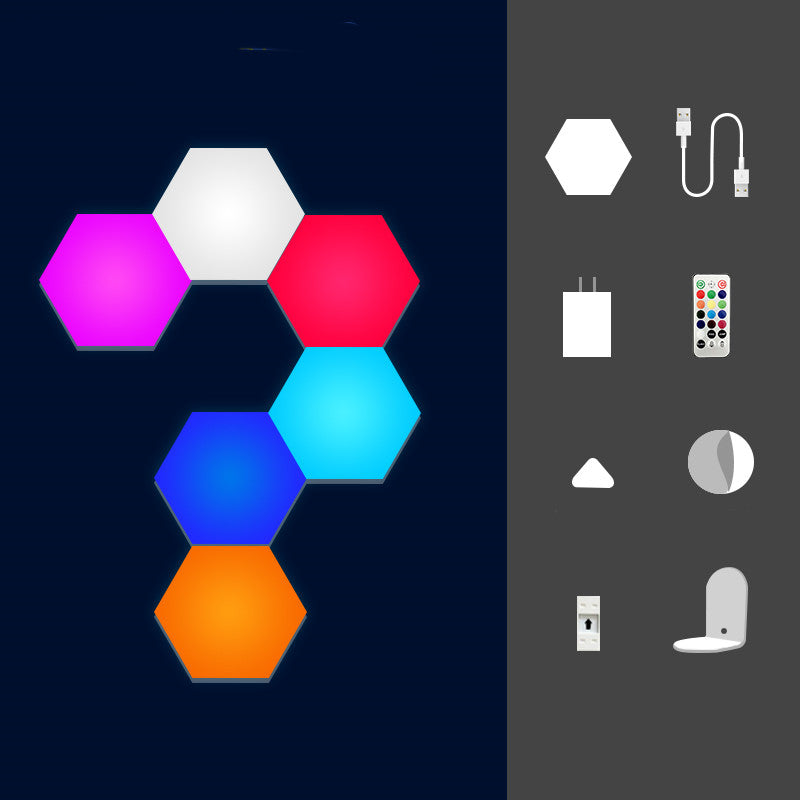 Quantum Modulare RGB Hexagon Gaming Wandlampe