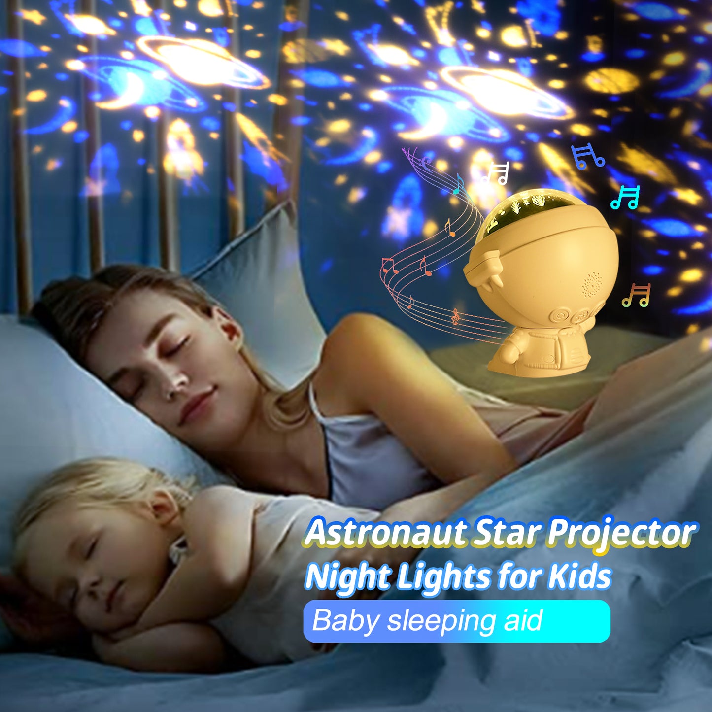 Galaxy Sternprojektor Astronaut Nachtlicht Sternenhimmel Geschenk - Hobbyfy