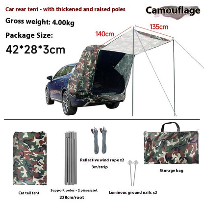 Dachzelt Rückenzelt Für Auto Camper Sonnenschutz Regenfest - Hobbyfy