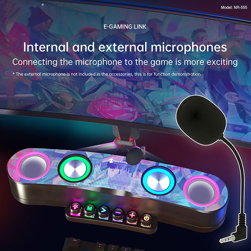 Colorful Desktop Gaming Bluetooth Speaker Mit LED Kompakte Klanglösung - Hobbyfy