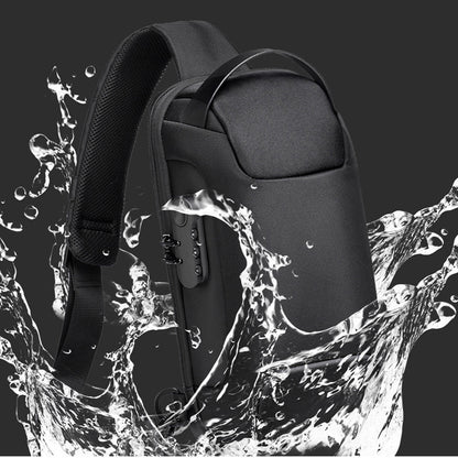 SafeGuard Wasserfest USB-Lade Diebstahl-Schutz Umhängetasche Oxford - Hobbyfy