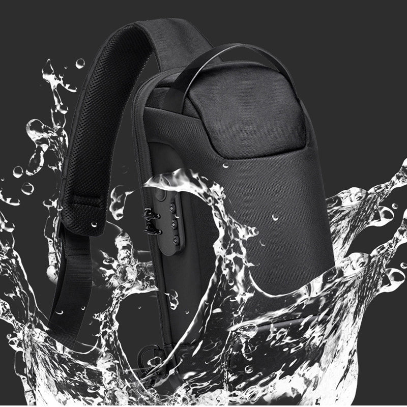 SafeGuard Wasserfest USB-Lade Diebstahl-Schutz Umhängetasche Oxford - Hobbyfy