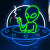LED Neon Leuchte Wand Spaceman Planet Motiv Innen & Außen - Hobbyfy