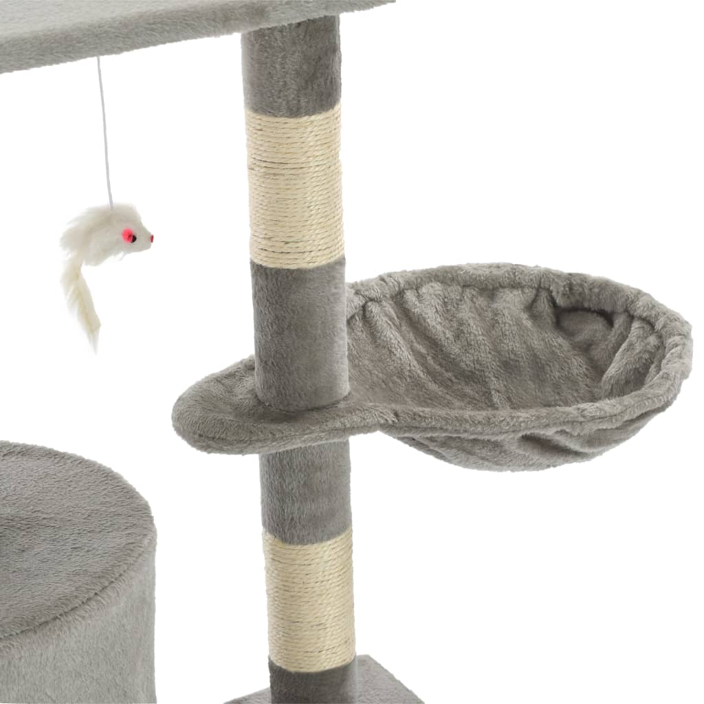 Katzen Kratzbaum 138 cm Mit Sisalpfosten Und Spielplattform - Hobbyfy