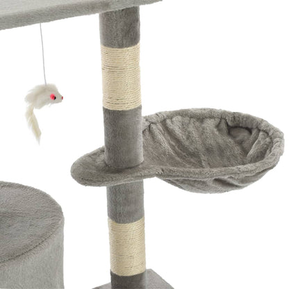 Katzen Kratzbaum 138 cm Mit Sisalpfosten Und Spielplattform - Hobbyfy