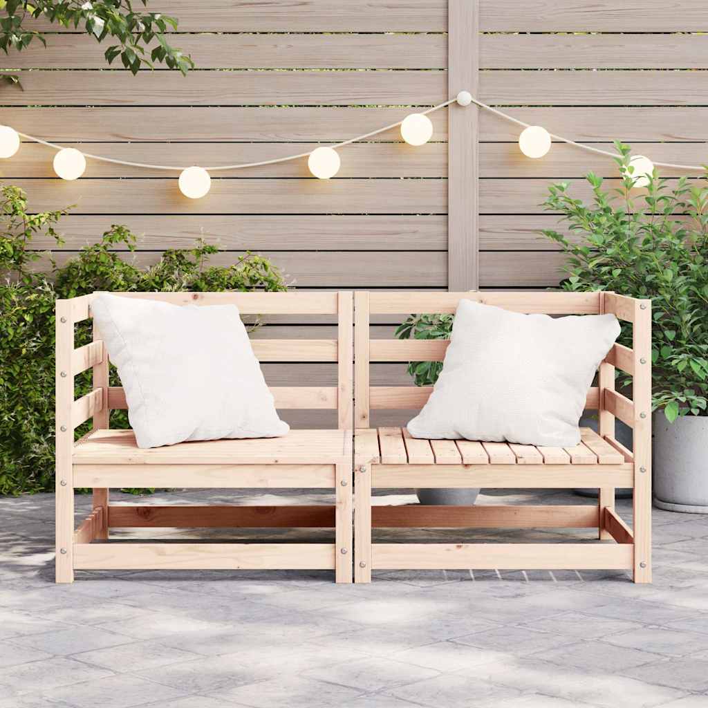 2teiliges Ecksofa Massives Kiefernholz unbehandelt - Hobbyfy