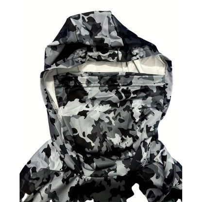 Langarm Hoodie Mit Gesichts Und Nackenschutz - Hobbyfy