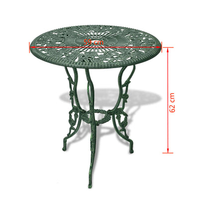Gussaluminium Bistro-Set, 3-Teilig, Wetterfest, Standfest - Hobbyfy