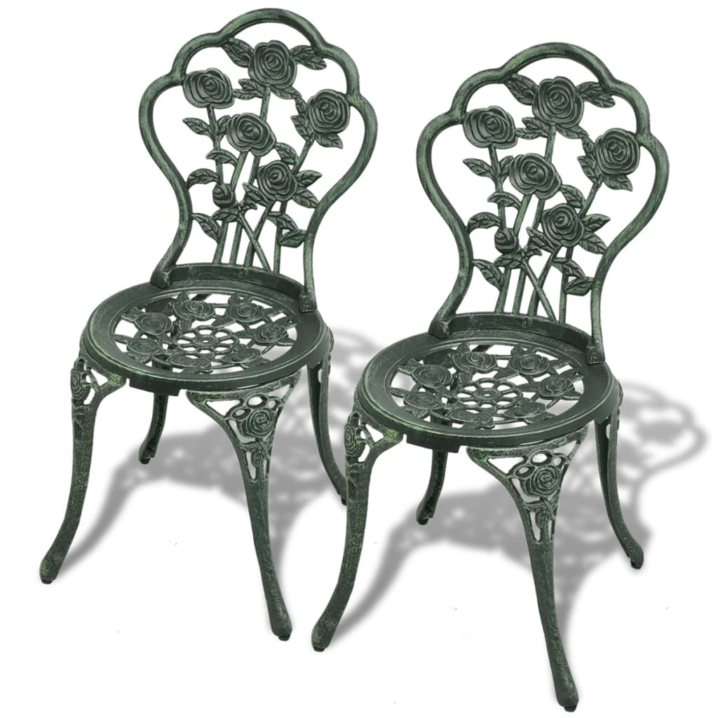 Gussaluminium Bistro-Set, 3-Teilig, Wetterfest, Standfest - Hobbyfy