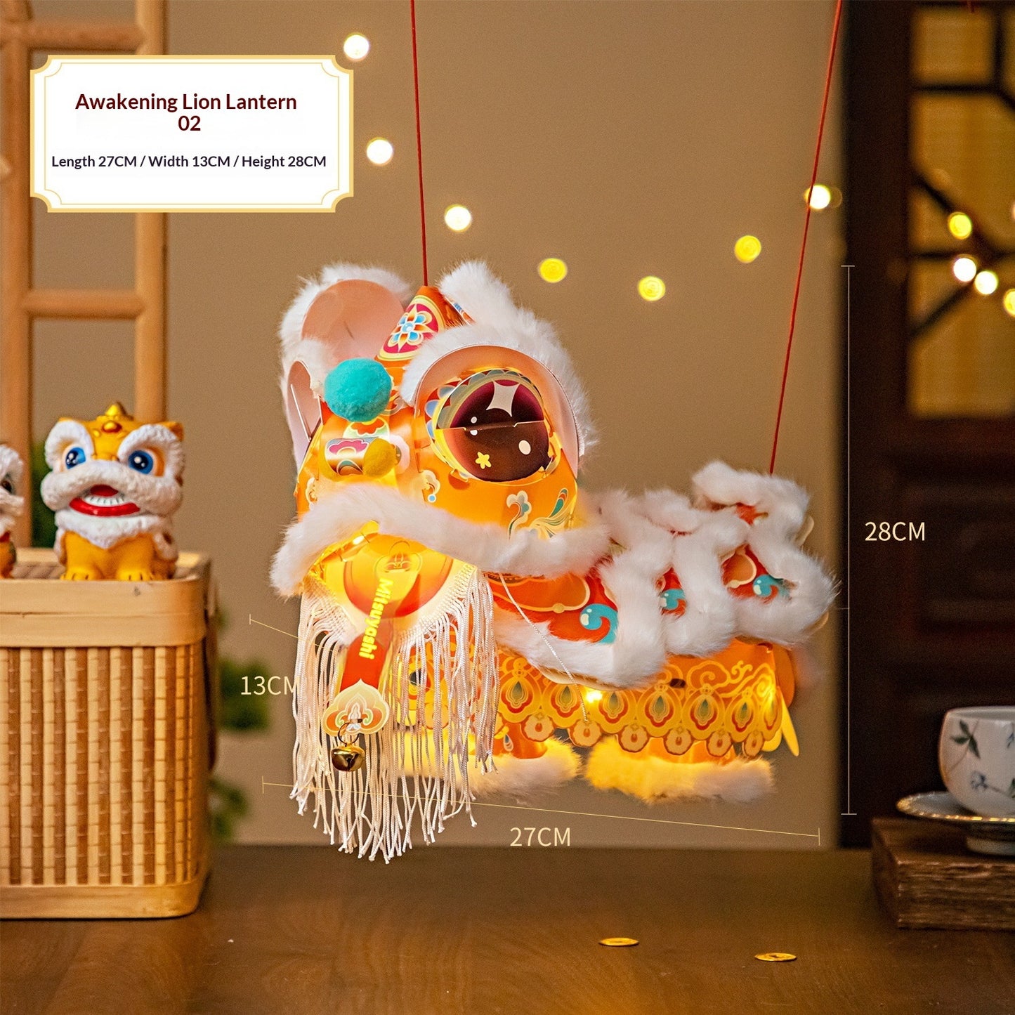 DIY Neujahrs Trend Löwentanz Laternen Bastelset Handgefertigte Kunstwerke